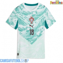 Camisa de time de futebol Portugal Pedro Neto #18 Replicas 2º Equipamento Feminina Mundo 2026 Manga Curta
